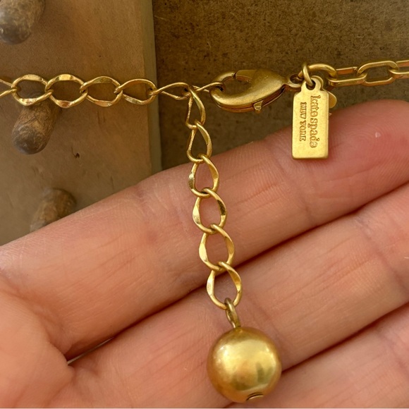 Gorgeous Kate Spade Necklace and Earring Set in Gold Multi Colored Stones - Picture 6 of 17